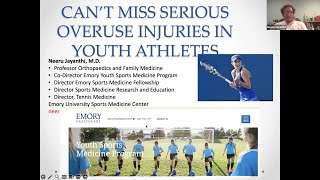 Can't-Miss Serious Overuse Injuries in Youth Athletes | Fellow Online Lecture Series