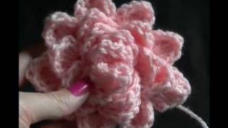 Crochet a Dahlia Flower Tutorial #crochetfreepattern #crochetwithclare