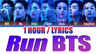 Bts 방탄소년단 - Run Bts 달려라 방탄 1 Hour Loop Lyrics  1시간