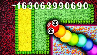 Snake Io🐍 RAINBOW SNAKE EATING FABULOUS FOOD POINT 🐍 EPIC SNAKEIO GAMEPLAY #snakeio #games #gaming