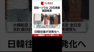 韓国政府は22日、新型コロナの影響で２年以上運休していた羽田空港とソウルの金浦空港の路線を29日から再開すると発表しました。（2022年6月22日）＃Shorts