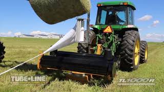 TL1000R Individual Round Bale Wrapper by Tubeline