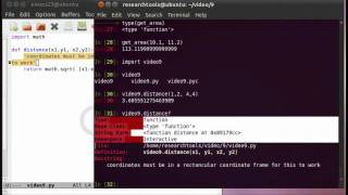 RT 2011: Screencast 09 - Python part 3 - parts and pieces of python code