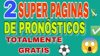 Las 2 MEJORES PAGINAS DE PRONÓSTICOS Y ESTADÍSTICAS. Cómo GANAR FACIL LAS APUESTAS DEPORTIVAS ✅✅✅⚽