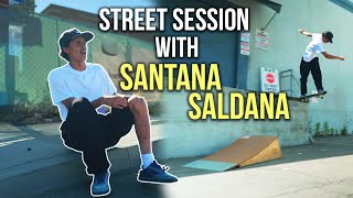 STREET SKATING WITH SANTANA SALDANA