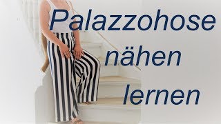 Palazzo Hose nähen - ohne Schnittmuster - DIY