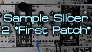 Ginko Synthese - Sample Slicer mk2 \u0026 Mic input *FIRST PATCH*