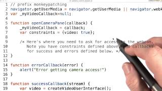 Webcam access - Mobile Web Development