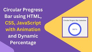 Circular Progress Bar with HTML, CSS, and JavaScript | Step-by-Step Guide ⏳