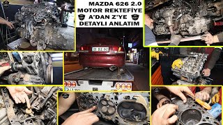 MAZDA 626 2.0 MOTOR REKTEFİYE | RESTORASYON (1 YIL YATMAKTAN PASLANMIŞ MOTORU SIFIR MOTOR YAPTIK )