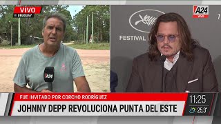 JOHNNY DEPP  FUE INVITADO A PUNTA DEL ESTE POR UN PROYECTO FÍLMICO