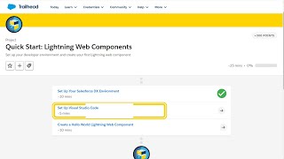 Set Up Visual Studio Code || Quick Start: Lightning Web Components