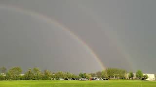 Watch a rare double rainbow appear over Ann Arbor