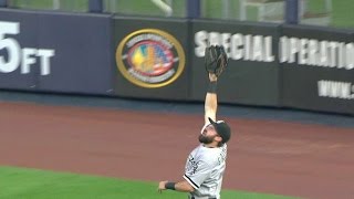 CWS@NYY: Eaton extends to make a nice grab in the 1st