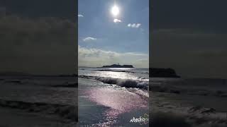 鵠沼海岸🌊眩い煌めきの太陽☀輝く江ノ島寝観音様👸✨2025年2月4日✨