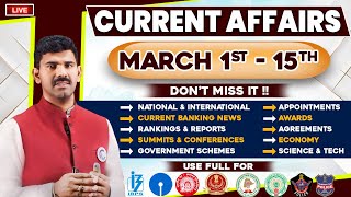 MARCH 2024 Current Affairs Most Important & Expected Mcq's For All  Exams | Daily Current Affairs