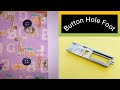 How to use an automatic buttonhole foot //buttonhole by janome machine