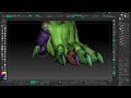 zbrush monster sculpting timelapse