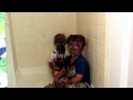 Adorable Kids Caught by Dad after painting themselves