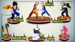 DRAGON BALL SUPER | Z | GT | ESPECIAL TODOS LOS TIPOS DE FUSIONES | ABSORCIONES | UNIONES | ANZU361