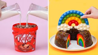 Amazing KITKAT Cake Yummy Decorating 🌈 How To Make Chocolate Candy Dessert 😻 Cakes Slow