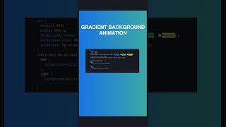 CSS Gradient Background Animation 🔥 | Pure CSS Trick #shorts