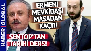 Mustafa Şentop'tan Dosta Düşmana Çok Net 'Ermenistan' Mesajı! Ermeni Mevkidaşı Konferansı Terk Etti