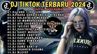 DJ SLOW BASS TERBARU 2024 | DJ VIRAL TIKTOK FULL BASS 🎵 DJ TANG TING TUNG