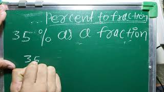 ਇੱਕ ਅੰਸ਼ ਦੇ ਰੂਪ ਵਿੱਚ 35 ਪ੍ਰਤੀਸ਼ਤ | ਹਿੰਦੀ ਵਿੱਚ ਪ੍ਰਤੀਸ਼ਤ ਤੋਂ ਅੰਸ਼ | KclAcademy ਦੁਆਰਾ ਗਣਿਤ |
