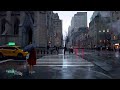 rain walk in new york ☔ 5th avenue manhattan walking tour