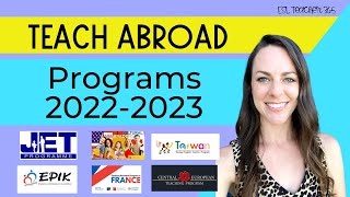 Teach Abroad Programs 2022 and 2023