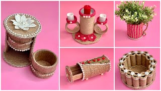 5 DIY Jute Craft Ideas/Diy Jute Home Decor/ Diy Crafts With Jute & Cardboard