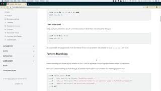 Elixir School - Pattern Matching, Control Structures, Functions, and Pipe Operator