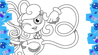Beautiful Mommy Long Legs Poppy Playtime 2 Coloring page D&C channel