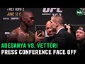 Israel Adesanya vs. Marvin Vettori Face Off at crazy UFC 263 Press Conference