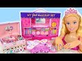 Giant Barbie Styling Doll Makeover! Deluxe Makeup Cosmetic set Kosmetik Mainan Barbie Cosméticos