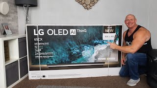 2020 65” LG CX OLED unboxing,wall mounting \u0026 demo !