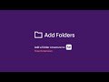 Add Folders Tutorial (Free extension for Adobe After Effects)