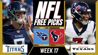 TITANS vs. TEXANS NFL Picks and Predictions (Week 17) | NFL Free  Picks Today