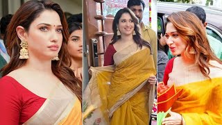 Tamannaah Bhatia Traditional Look Saress At Celebrating Punganur Sankranti | Suma | Sunith