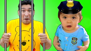 Baby Maddie Pretend Play as Kid Police | Funny Play at Home Kids Videos