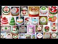 Simple Easy Christmas Cake Decorating Ideas/Christmas Cake Ideas for Beginners/Christmas Cake Design