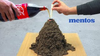 Volcano Eruption | Experiment: Coca-Cola and Mentos Reaction / MrTinkerer