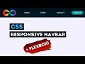 Create A Simple Responsive Navbar With Flexbox - Code Along