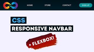 Create A Simple Responsive Navbar With Flexbox - Code Along