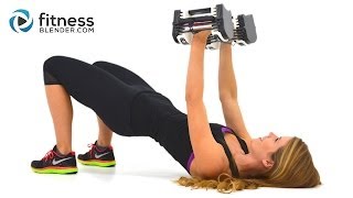 Upper Body Superset Workout with Fat Burning Cardio Intervals - Arm, Chest, Back & Shoulder Workout