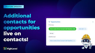 Additional contacts for opportunities live on contacts!