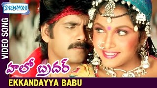 Ekkandayya Babu Video Song | Hello Brother Telugu Movie | Nagarjuna | Ramya Krishna | Soundarya