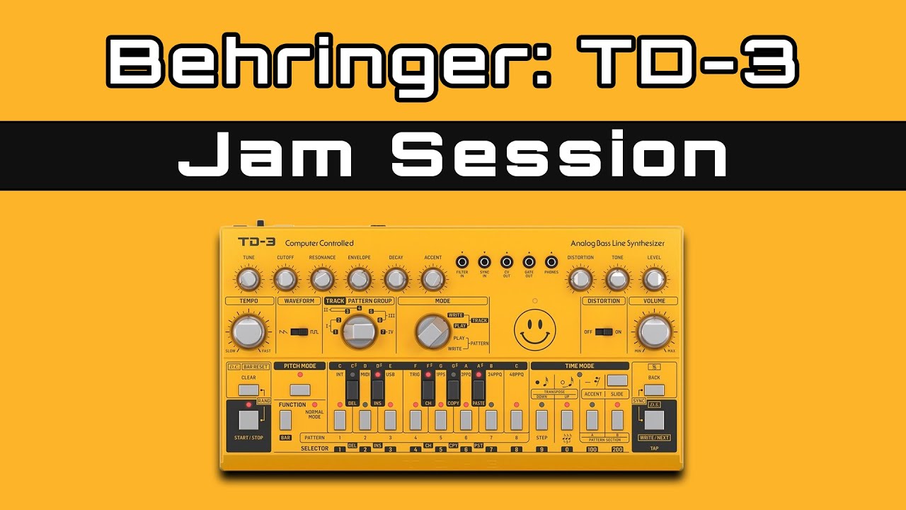 Behringer Td 3 Jam Session 1 Youtube