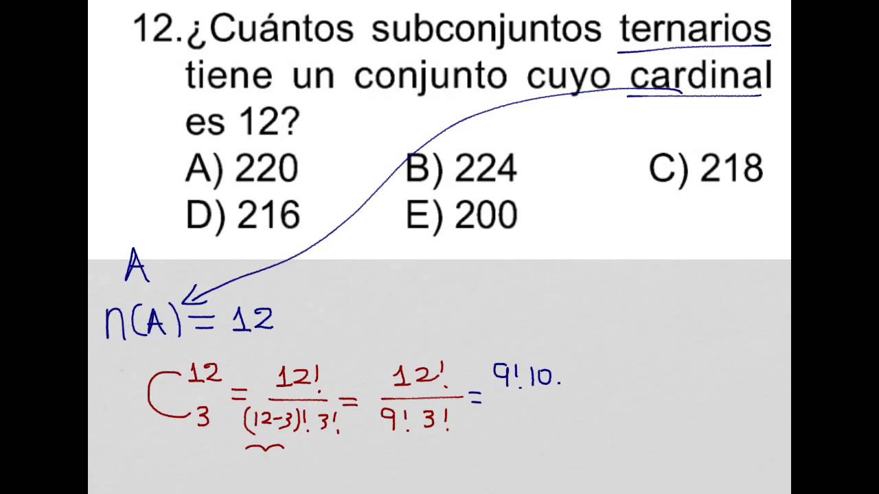 Calcular El Numero De Subconjuntos - Printable Templates Free